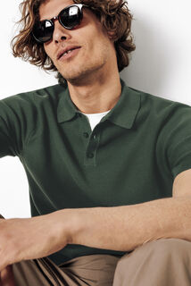 Polo en maille micro piqu&eacute;