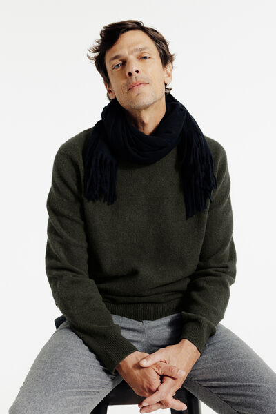 Pull col rond mousseux