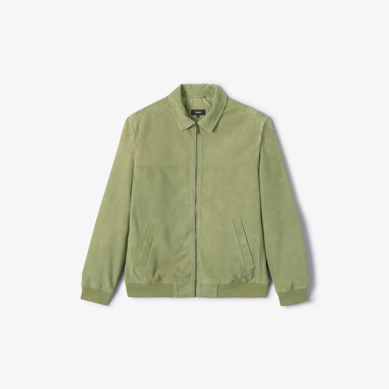 Blouson 100% cuir col chemise