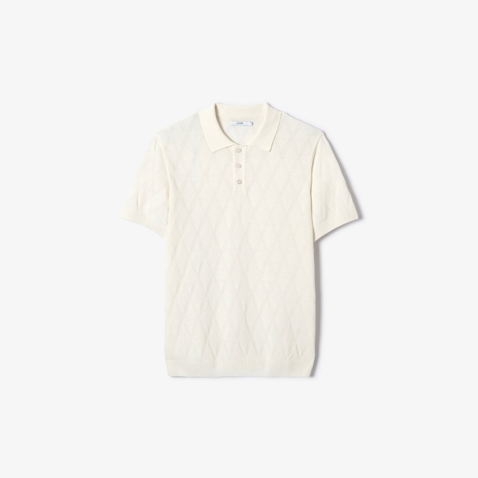 Polo en maille ajour&eacute;