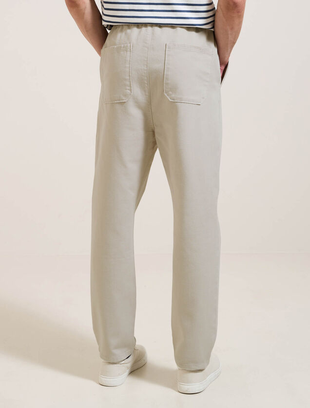 Pantalon jogger contenant du lin
