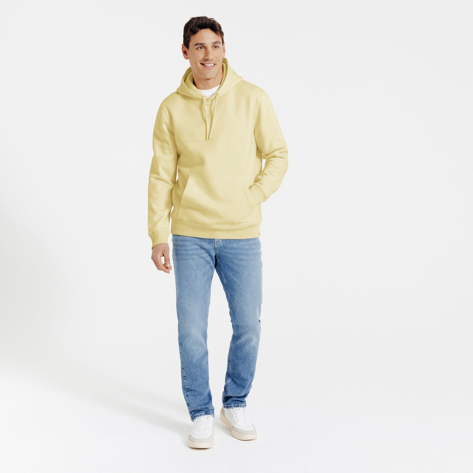 Effen sweater met kap