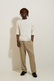 Pull col rond m&eacute;lange m&eacute;rinos cachemire