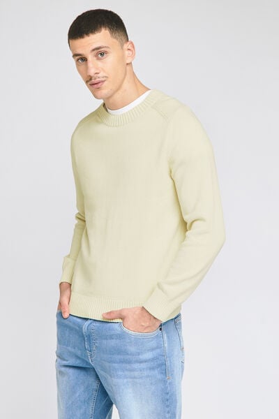 Pull col rond Blanc
