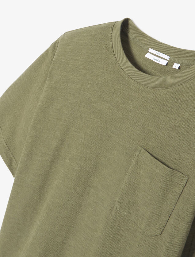 Tee shirt matière éponge col rond