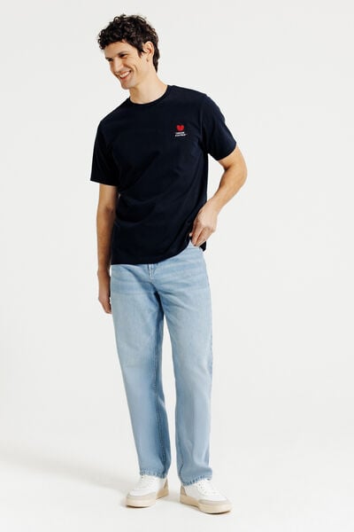 Tee shirt brod&eacute; poitrine licence L'&Eacute;quipe