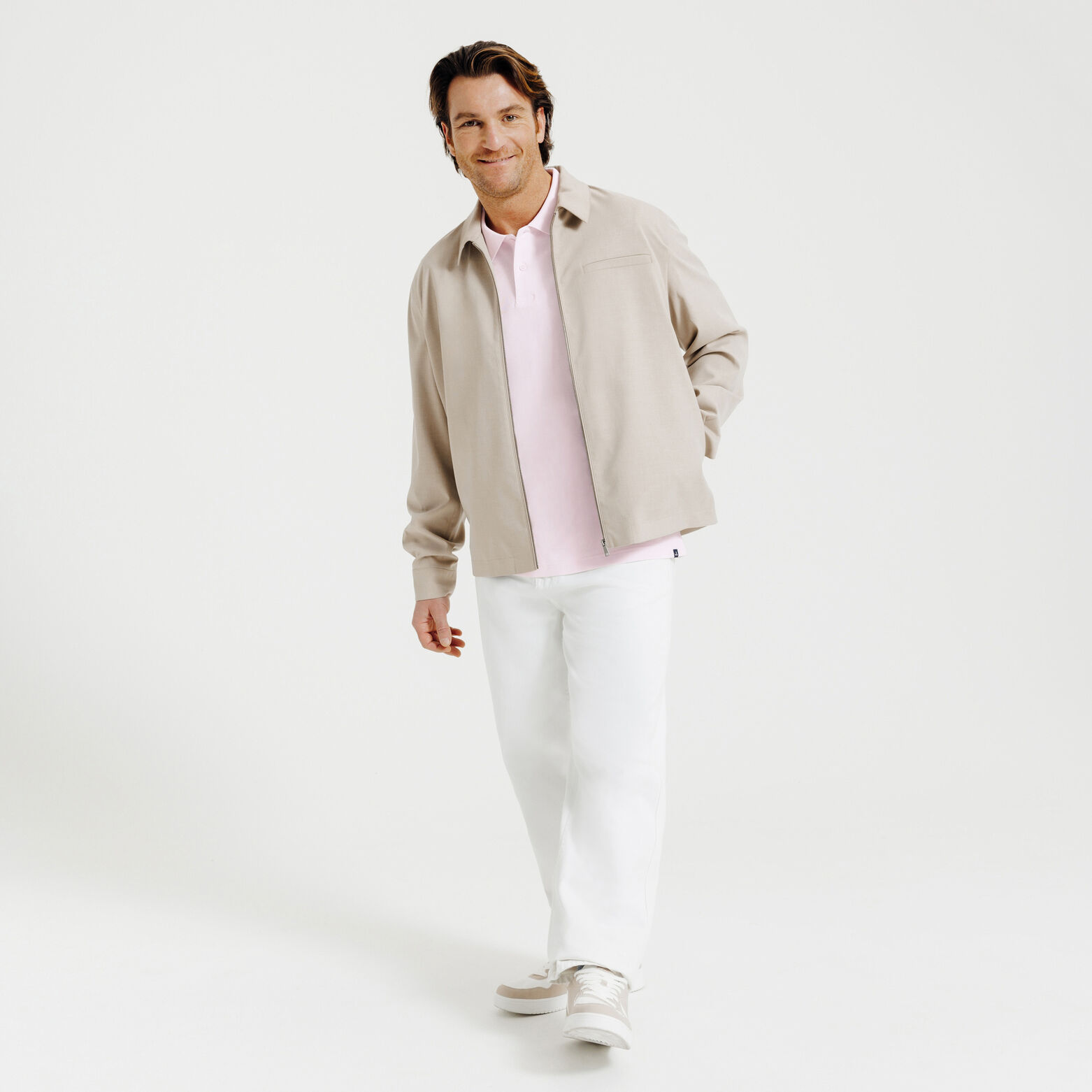 Polo manches courtes piqu&eacute; uni