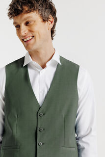 Slim fit kostuumgilet in bi-stretchstof