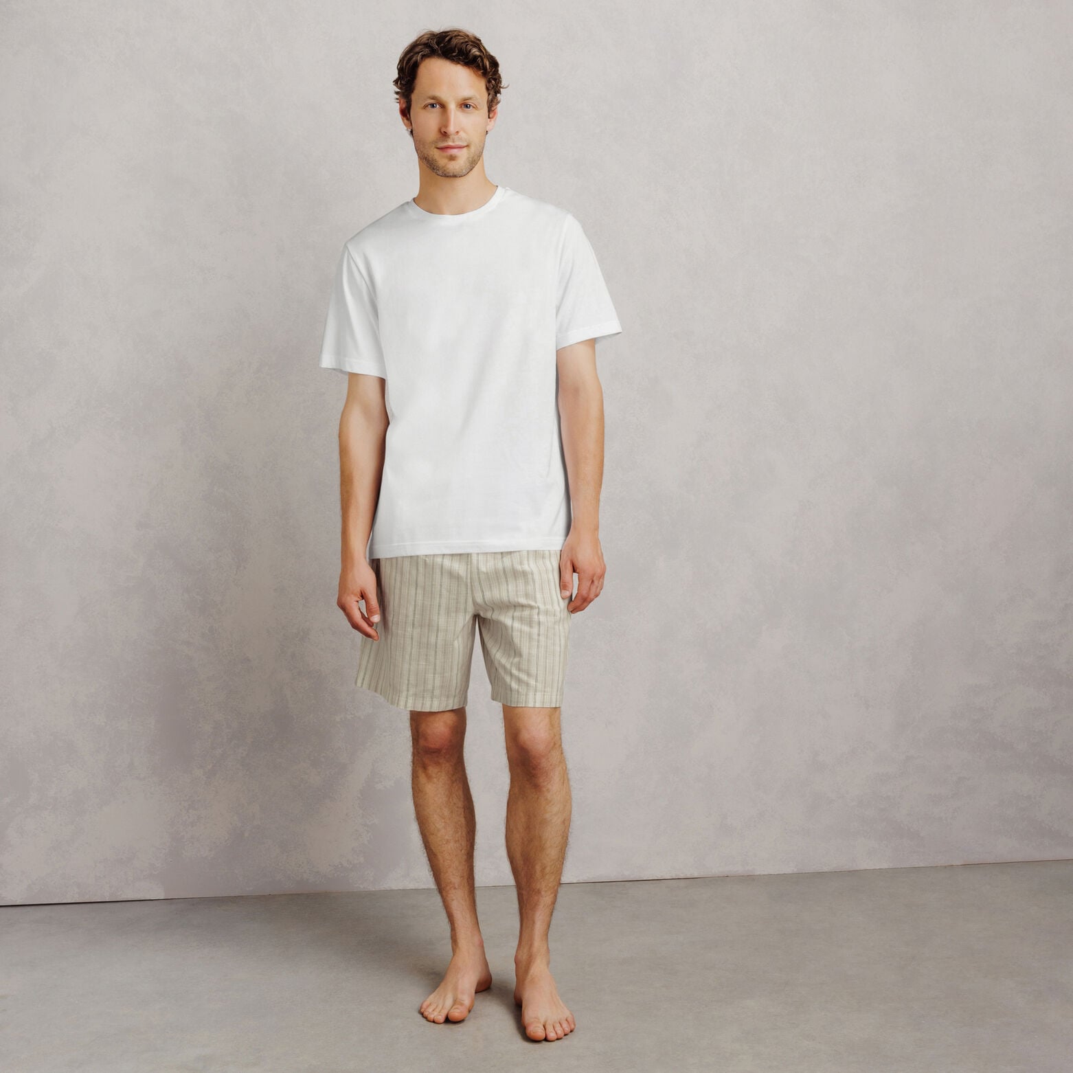 Gestreepte pyjama met short
