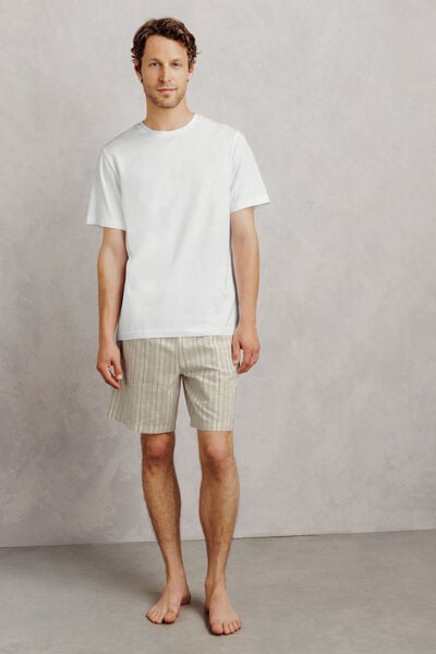 Gestreepte pyjama met short