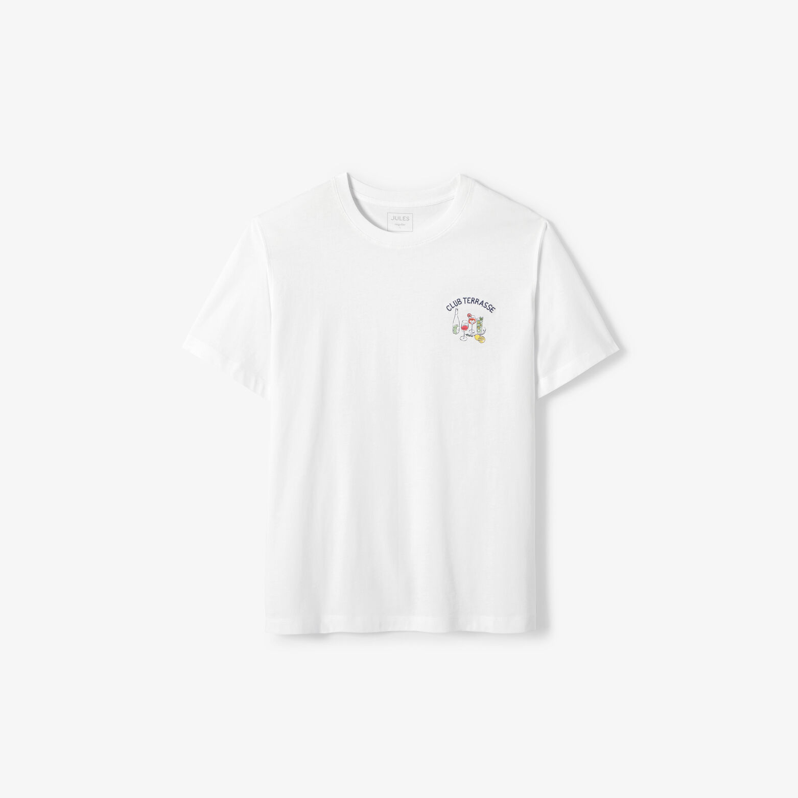 Tee shirt mati&egrave;re flamm&eacute;e imprim&eacute; club terrasse