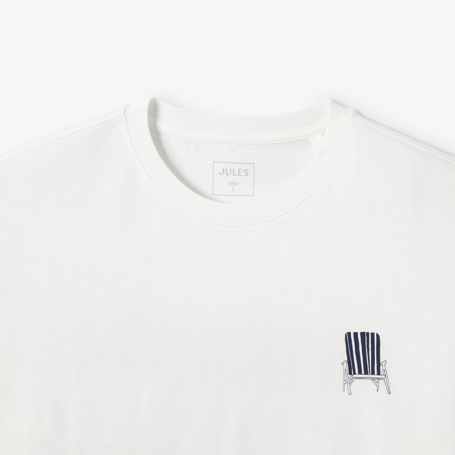 Tee shirt imprim&eacute; devant dos transat