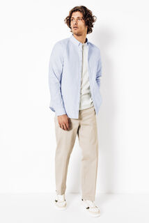 Chemise oxford en coton rayée