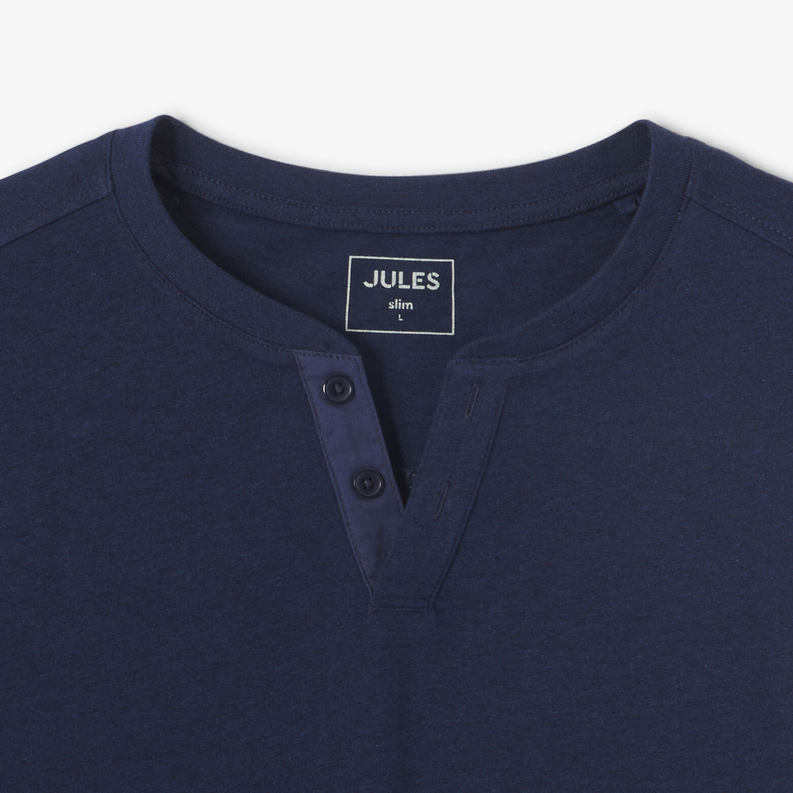 Tee shirt col tunisien manches longues