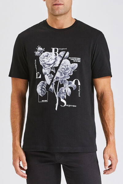Tee shirt photoprint fleur