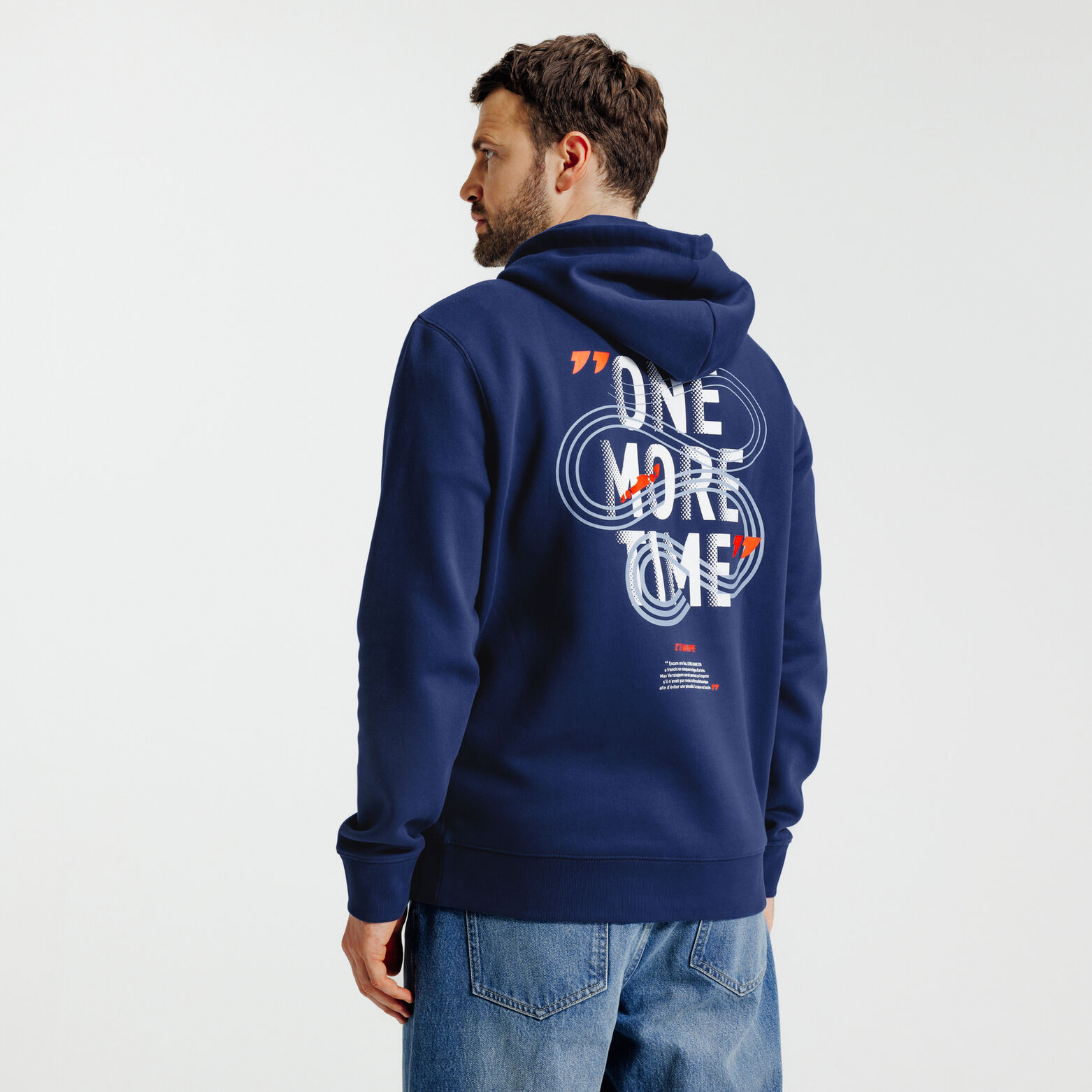 Sweat &agrave; capuche imprim&eacute; licence L'&Eacute;quipe