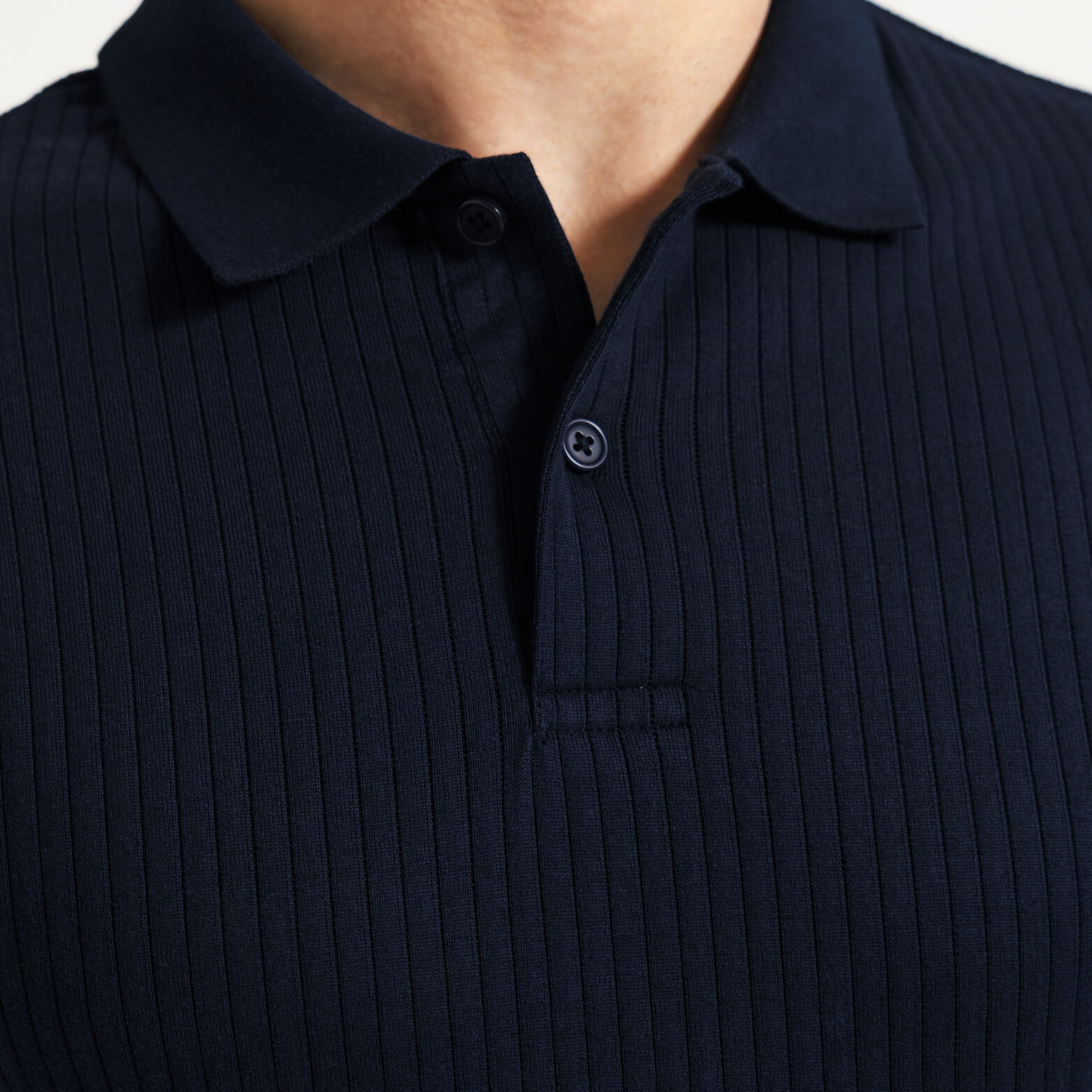 Polo korte mouwen in textuurstof