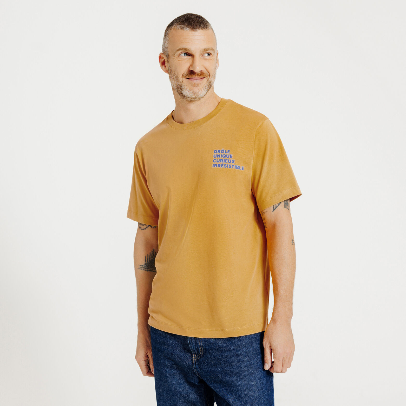 Tee shirt f&ecirc;te des p&egrave;res imprim&eacute; poitrine