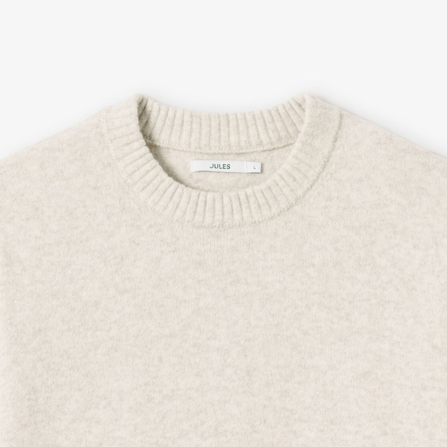 Pull col rond mousseux coton majoritaire