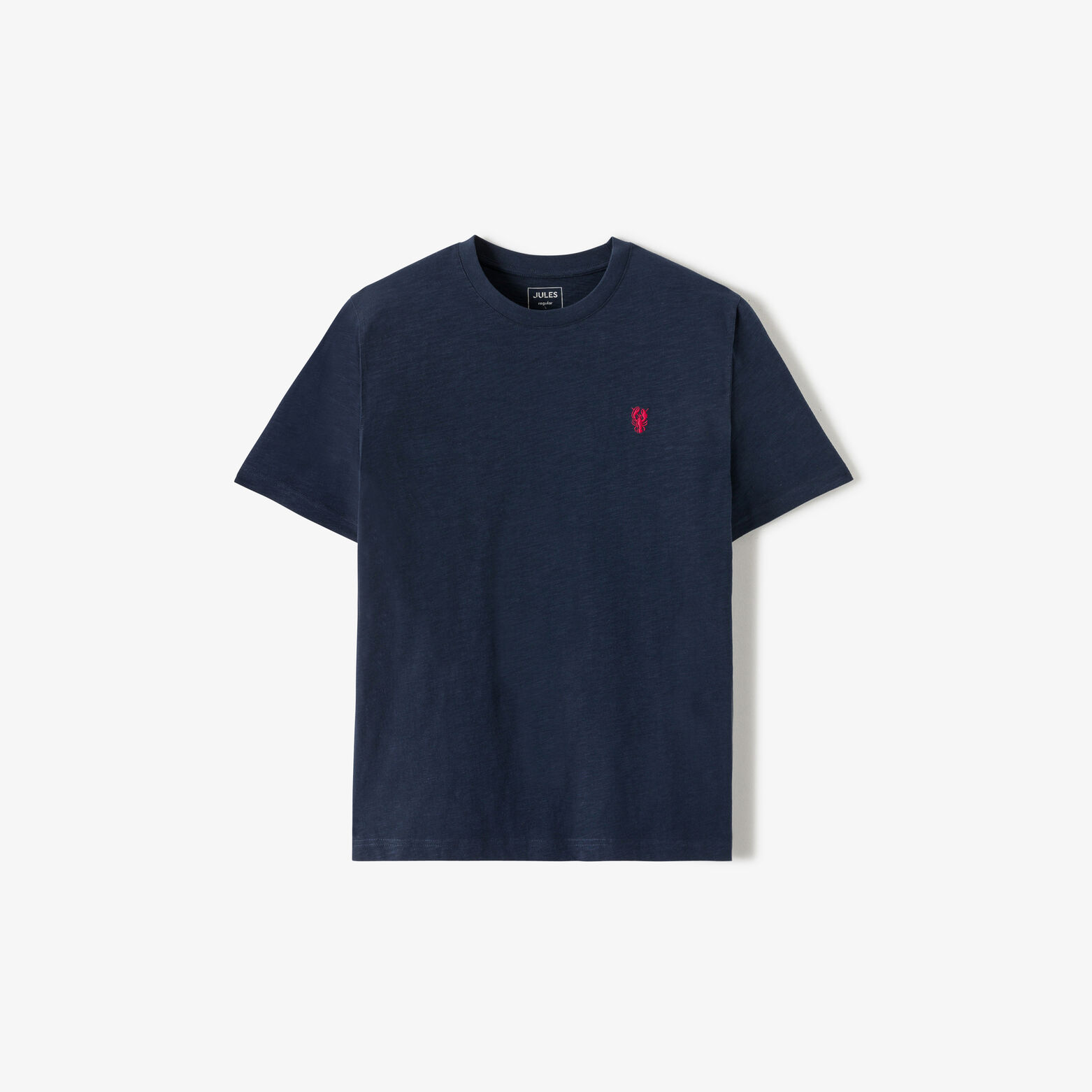 Tee shirt mati&egrave;re flamm&eacute;e broderie poitrine