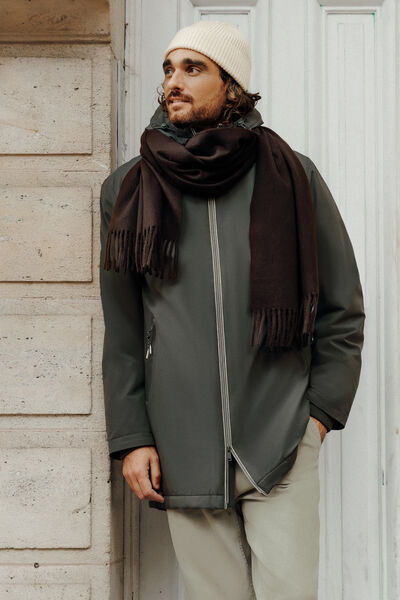 Parka longue à capuche