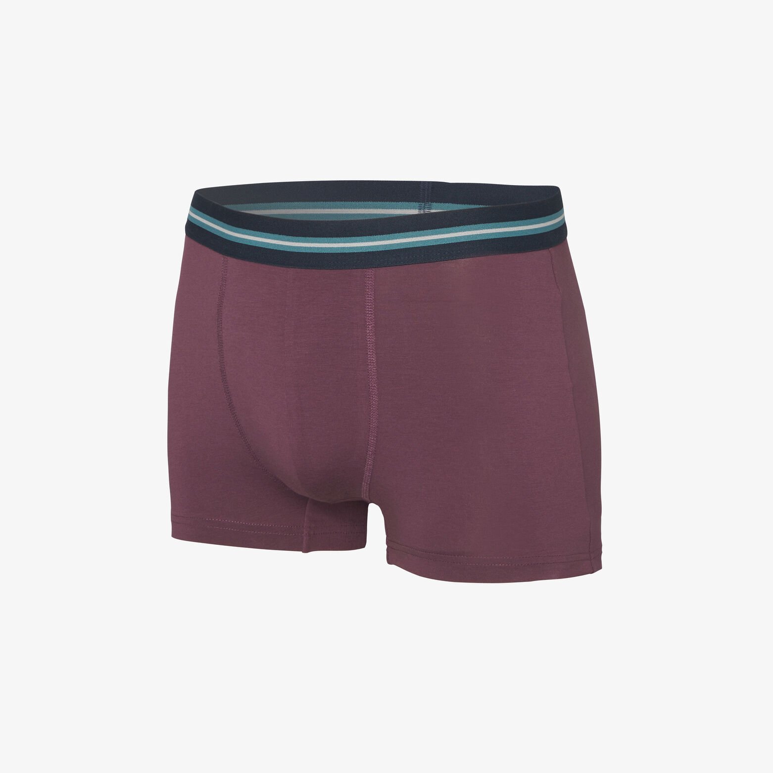 Boxer en coton avec ceinture ray&eacute;e