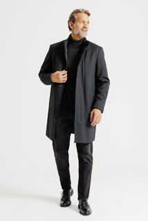 Manteau hiver long col montant