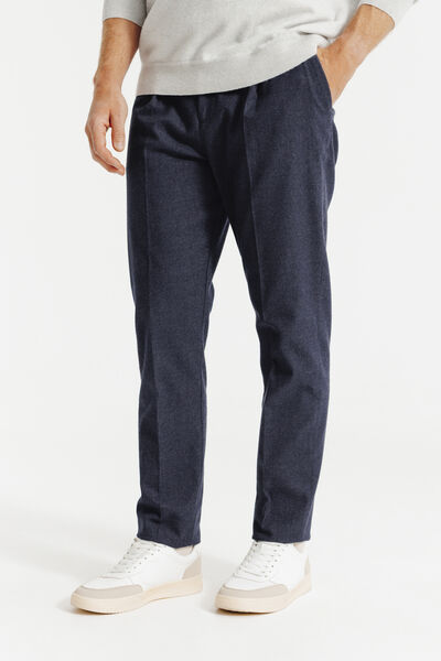 Pantalon chino tapered flanelle