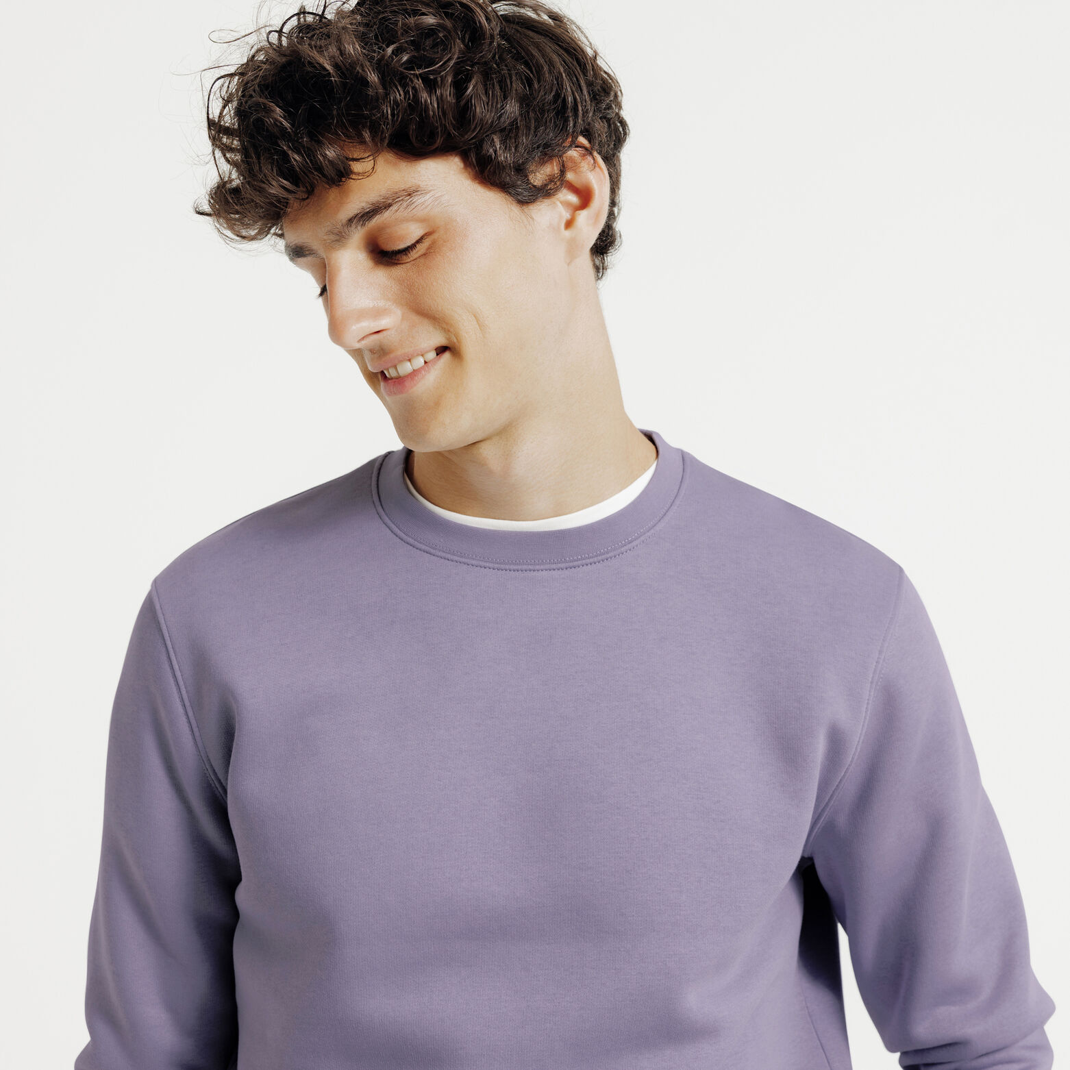 Sweat col rond uni