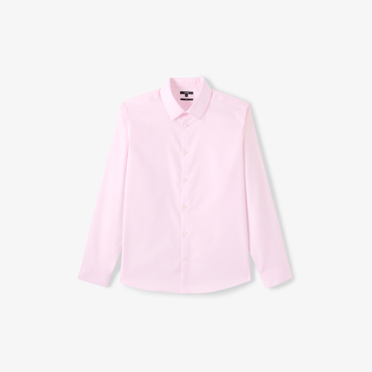 Chemise 100% coton slim sans repassage textur&eacute;e / 