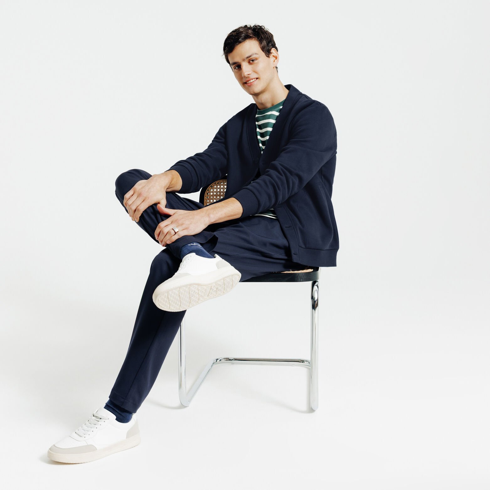 Sweatvest met knopen