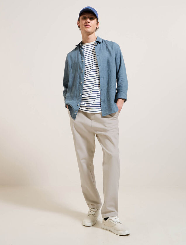 Pantalon jogger contenant du lin