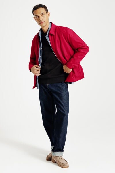 Jack met hemdskraag en rits