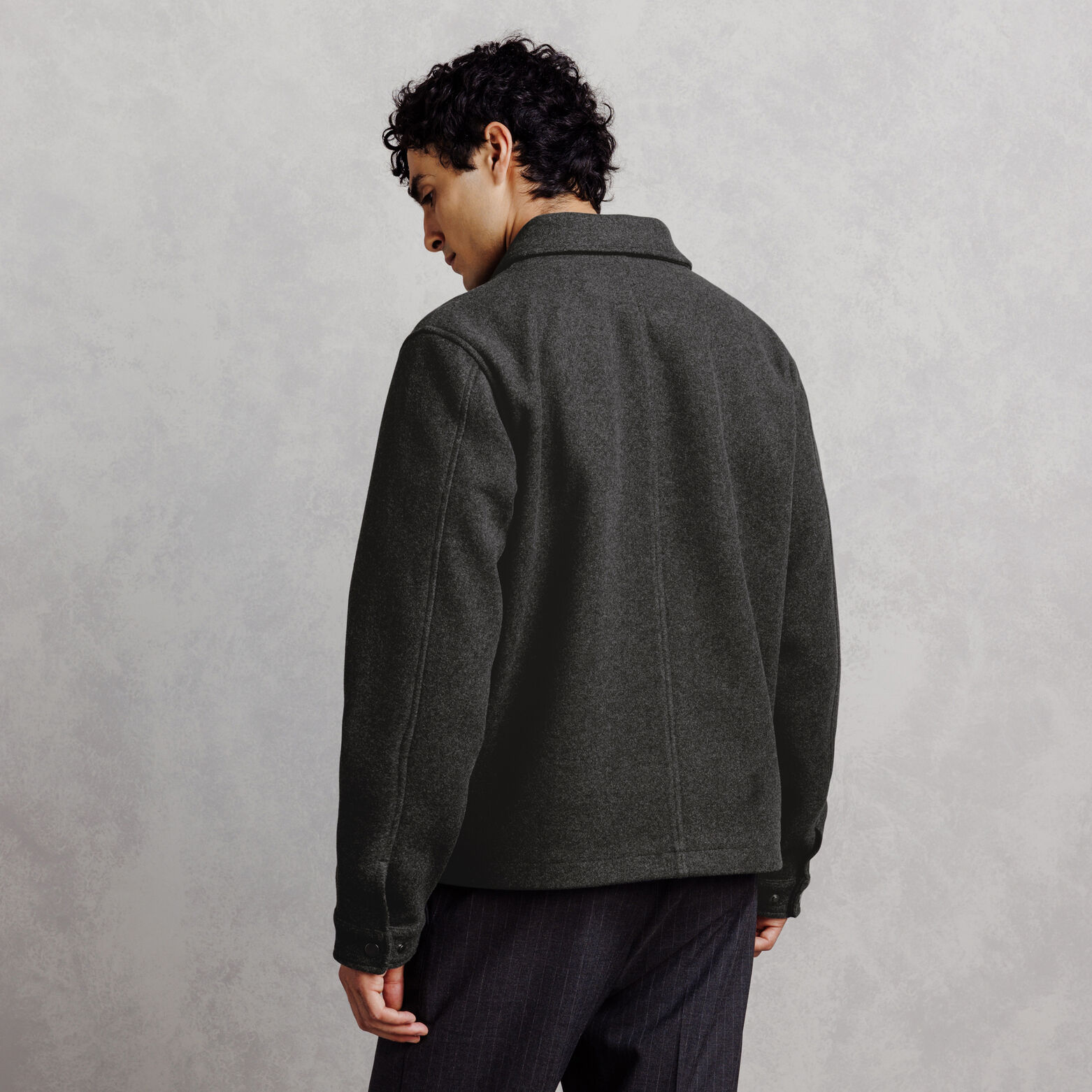 Blouson col chemise pressionn&eacute;