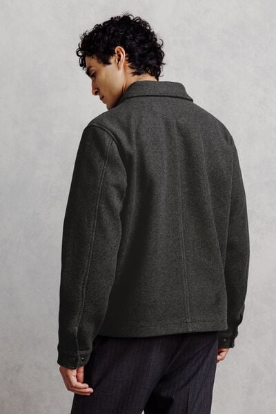 Blouson col chemise pressionn&eacute;