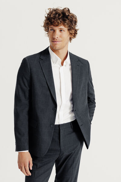 Veste de costume confort à carreaux
