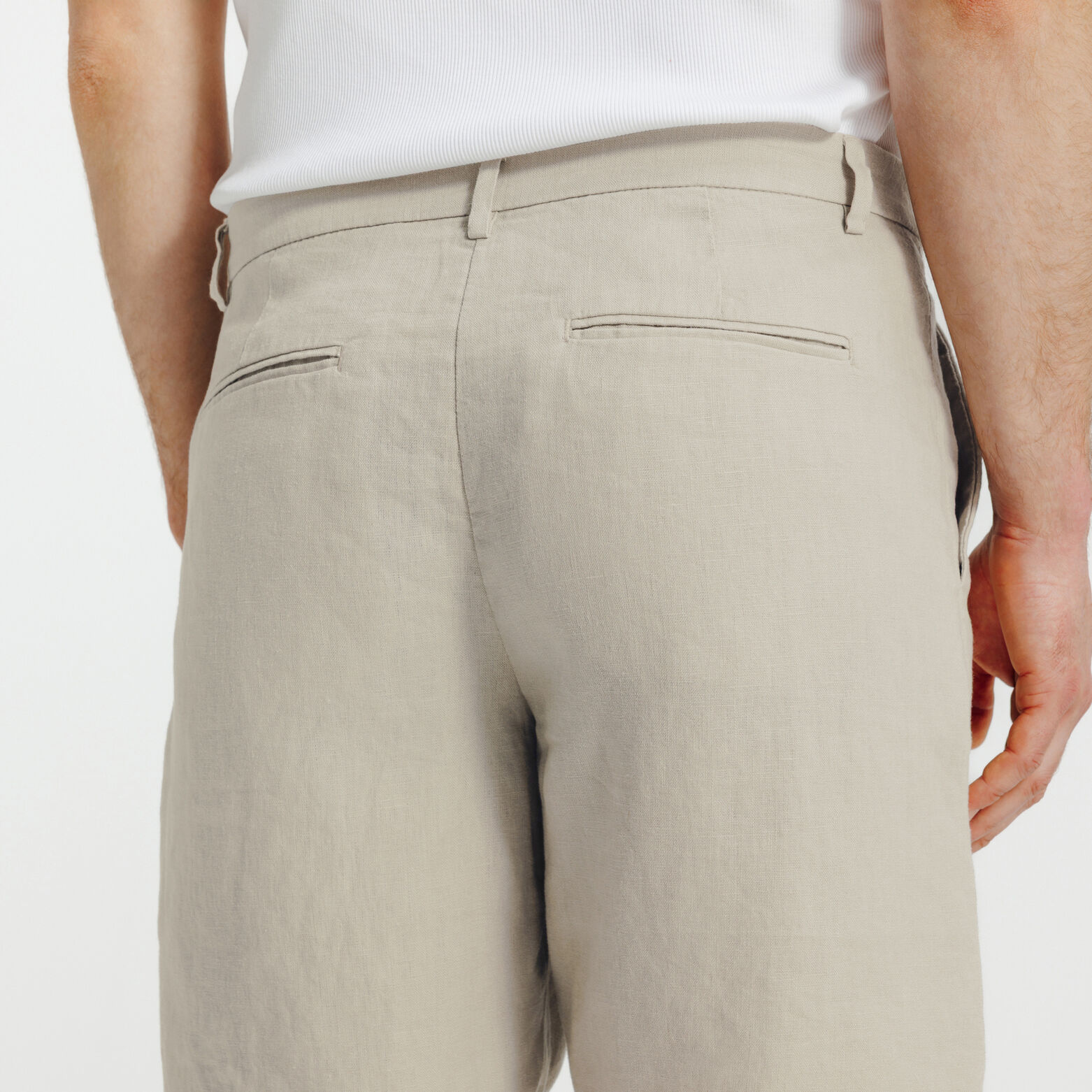 Bermuda chino 100% lin