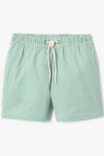 Gestreepte zwemshort in seersucker
