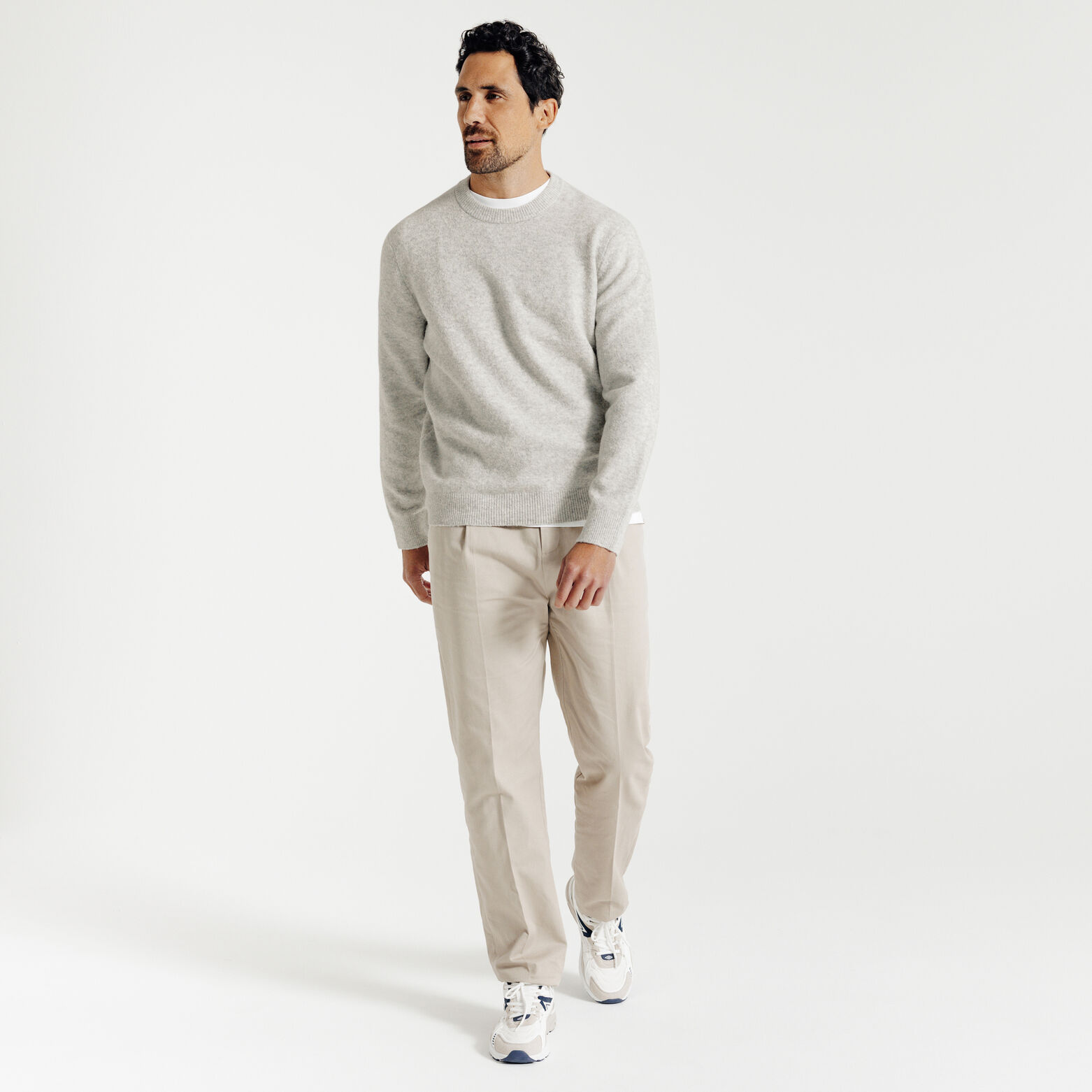 Pull col rond mousseux