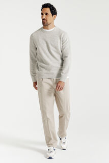 Pull col rond mousseux