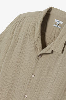 Chemisette en gaze de coton col requin