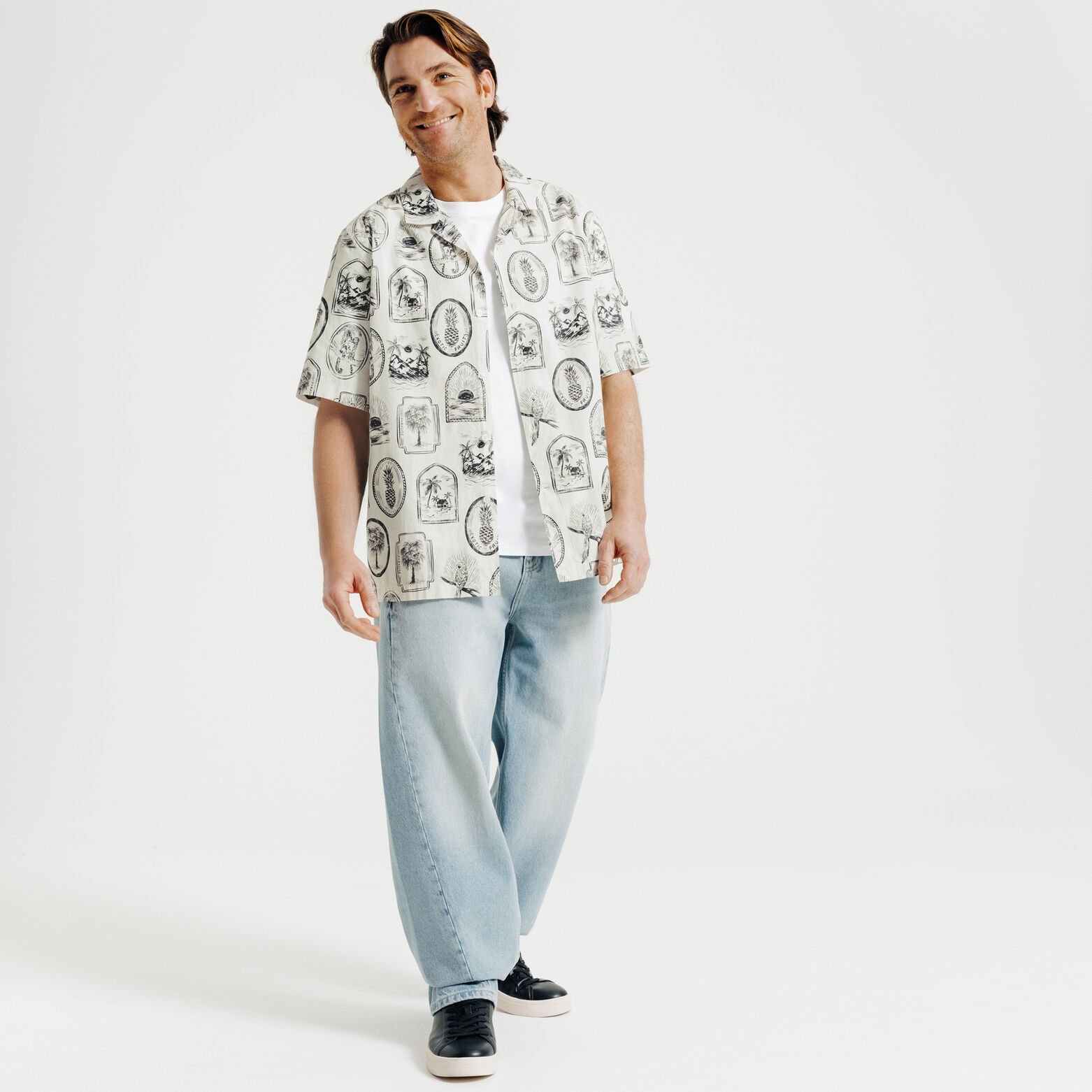 Chemisette imprim&eacute; regular