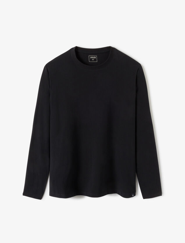 Tee shirt manches longues mati&egrave;re douce