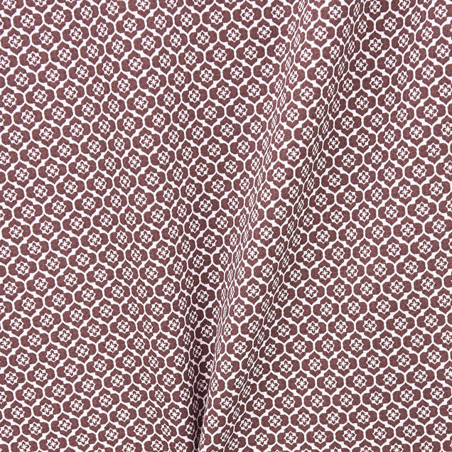 Slim hemdje met geometrische microprint, katoen