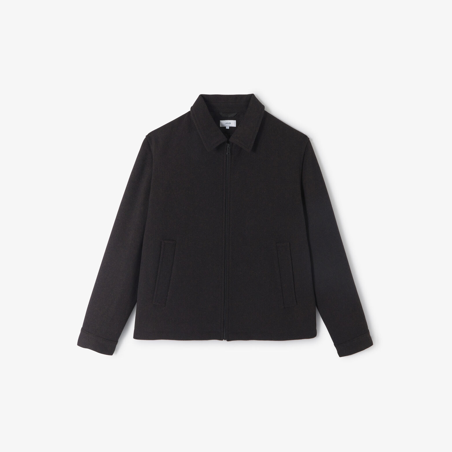 Blouson col chemise zippé