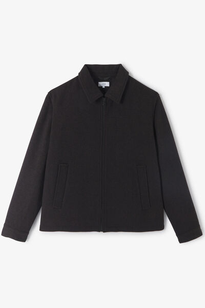 Blouson col chemise zippé