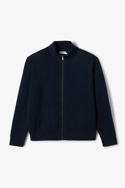 Gilet zipp&eacute; col montant