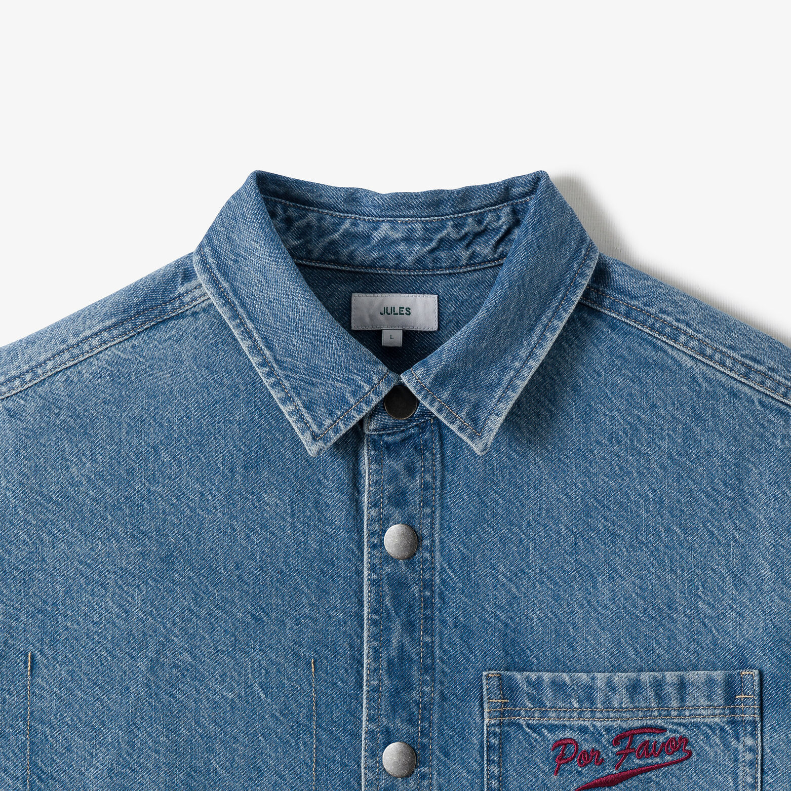 Overhemd in katoen met print