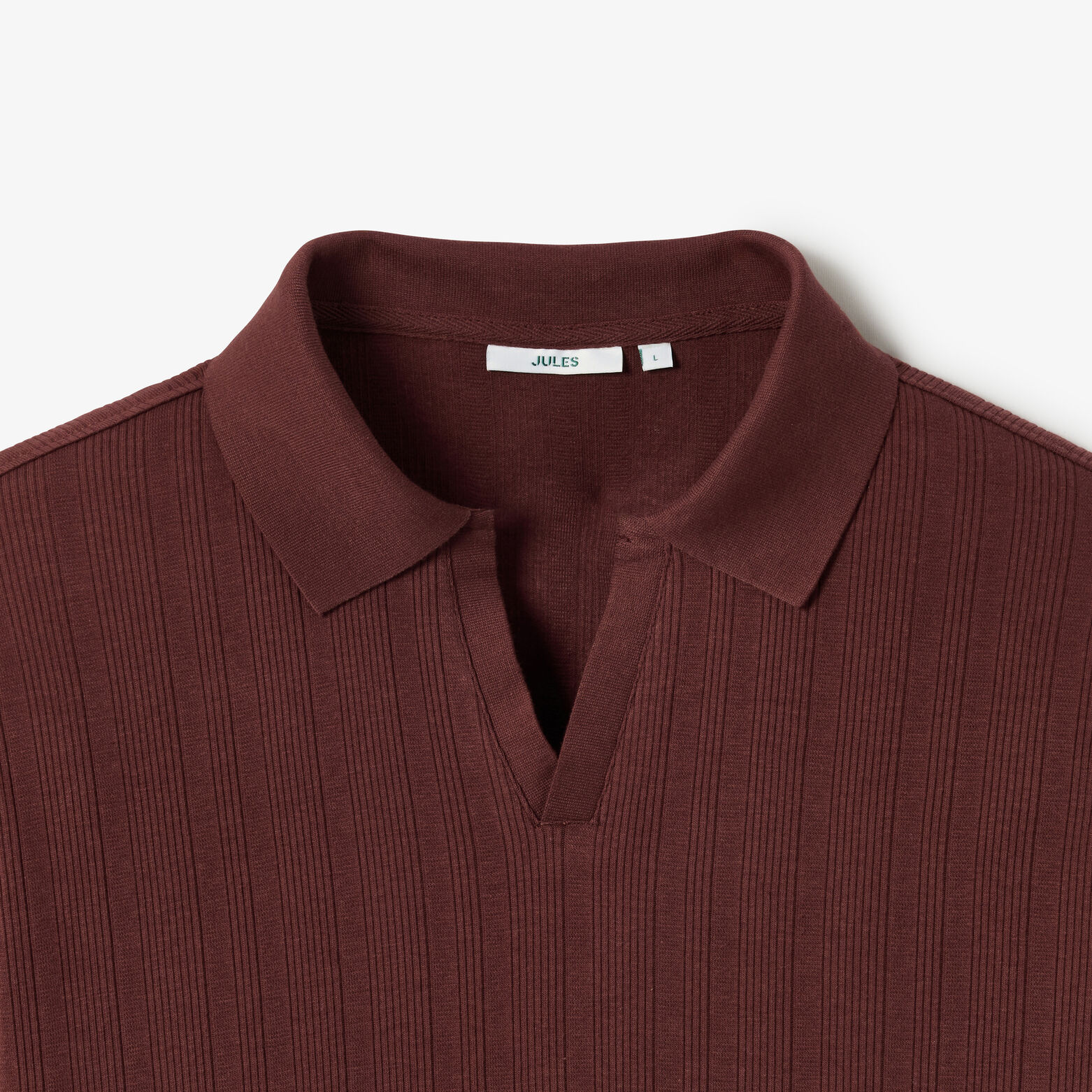 Polo manches courtes col resort mati&egrave;re textur&eacute;e