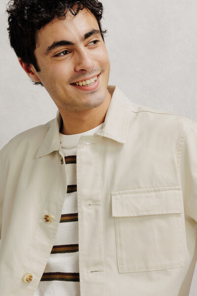 Veste col chemise boutonn&eacute;e mi-saison